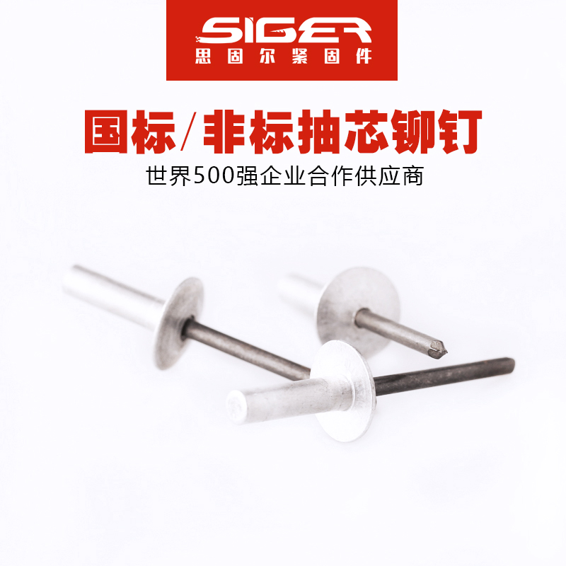 封閉型大帽圓頭鋁抽芯鉚釘